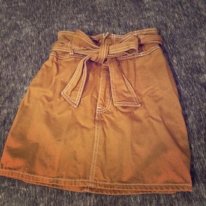 Skirt with self tie bow